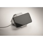 Base de carga magnética de ABS com hubs USB integrados 15 W cor branco vista fotografia oitava vista