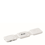 Base de carga magnética de ABS com hubs USB integrados 15 W cor branco vista principal