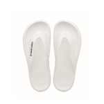 Havaianas de plástico para personalizar cor branco vista principal