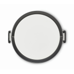 Lancheira redonda de 2 níveis de 250/700 ml e pegas cor branco nona vista