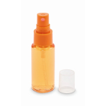Frasco pulverizador corporal com botão e tampa 30 ml cor cor-de-laranja transparente segunda vista
