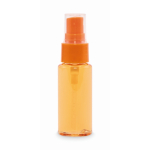 Frasco pulverizador corporal com botão e tampa 30 ml cor cor-de-laranja transparente terceira vista