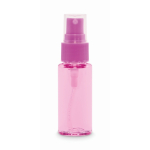 Frasco pulverizador corporal com botão e tampa 30 ml cor cor-de-rosa transparente