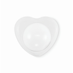 Bálsamo labial vegan em caixa em forma de coração FPS10 baunilha cor branco quarta vista