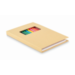 Conjunto de desenho para criança com papel kraft e 12 lápis de cor cor bege sexta vista