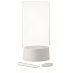 Quadro LED acrílico com base de alumínio e marcador branco cor branco segunda vista