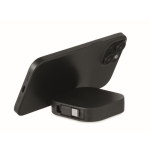 Cabo retráctil Tipo-C transferência de dados e suporte para telemóvel cor preto quinta vista