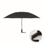 Guarda-chuva dobrável automático de pongee rPET 190T Ø107 cor preto