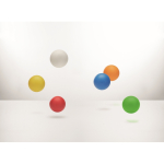 Bola de borracha de alto ressalto para brindes empresariais cor vermelho vista fotografia terceira vista