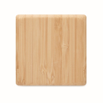 Temporizador de bambu com contagem decrescente digital cor madeira terceira vista