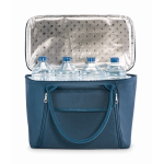 Saco térmico de piquenique de rPET para 2 com conjunto completo cor azul oitava vista