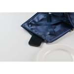 Saco térmico de piquenique de rPET para 2 com conjunto completo cor azul vista fotografia