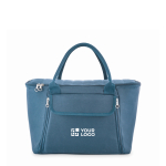 Saco térmico de piquenique de rPET para 2 com conjunto completo cor azul vista principal