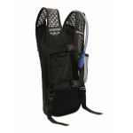 Mochila desportiva de PU de nylon com bolsa de hidratação 1,5 L cor preto