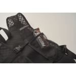 Mochila desportiva de PU de nylon com bolsa de hidratação 1,5 L cor preto vista fotografia oitava vista