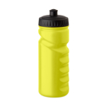 Garrafa desportiva de plástico antigotas com pega firme 500 ml cor amarelo fluorescente