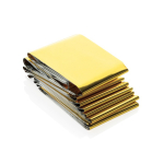 Manta de emergência impermeável e reutilizável com bolsa rPET cor preto segunda vista