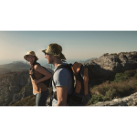 Chapéu à pescador de poliéster repelente à água 64 g/m2 cor verde militar segunda vista conjunto