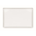 Porta-retratos magnético de acrílico retangular para frigorífico cor transparente