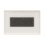 Porta-retratos magnético de acrílico retangular para frigorífico cor transparente terceira vista