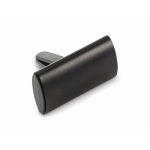 Porta-ambientador de carro com capa de alumínio e clipe cor preto