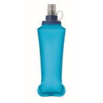 Garrafa dobrável de termoplástico com válvula de mordida 500 ml cor azul real