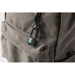 Bússola de ABS com mosquetão para atividades ao ar livre cor preto vista fotografia quarta vista