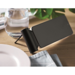 Powerbank e suporte com USB-C de carga rápida 5000 mAh cor preto vista conjunto