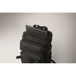 Mochila de viagem de rPET grande com vários compartimentos 15'' cor preto vista fotografia