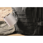 Mochila de viagem de rPET grande com vários compartimentos 15'' cor preto segunda vista conjunto