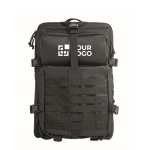 Mochila de viagem de rPET grande com vários compartimentos 15'' cor preto vista principal