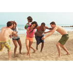 Bola de râguebi aquático de neopreno com agulha para encher cor multicolor segunda vista conjunto