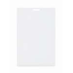 Identificador para lanyard com ranhura 12 x 8 cm cor branco