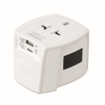 Adaptador de viagem compacto de 30 W com USB-A e USB-C cor branco segunda vista