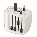 Adaptador de viagem compacto de 30 W com USB-A e USB-C cor branco quinta vista