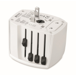 Adaptador de viagem compacto de 30 W com USB-A e USB-C cor branco sétima vista