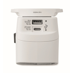 Adaptador universal com conectores USB-A e USB-C 20 W cor branco