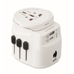 Adaptador universal com conectores USB-A e USB-C 20 W cor branco vista principal