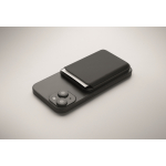 Porta-cartões magnético de polipele PU para 3 cartões cor preto vista fotografia quarta vista