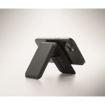 Porta-cartões magnético de polipele PU para 3 cartões cor preto vista fotografia sexta vista