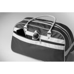 Clássico saco desportivo vintage de couro sintético 21,5 L cor preto vista fotografia quinta vista