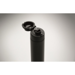 Garrafa antigotas de parede dupla de aço inox reciclado 500 ml cor preto vista fotografia sétima vista