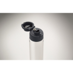 Garrafa de rPET com palhinha 2 em 1 e pega antigotas 700 ml cor azul-marinho vista fotografia sétima vista