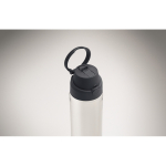 Garrafa de rPET com palhinha 2 em 1 e pega antigotas 700 ml cor azul-marinho vista fotografia oitava vista