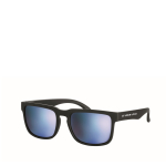 Óculos de sol UV400 com lentes espelhadas e armação mate cor azul vista principal