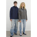 Casaco softshell de poliéster reciclado com capuz SOL'S cor azul-marinho