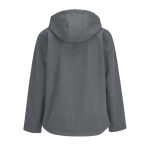 Casaco softshell de mulher com capuz e forro polar SOL'S cor cinzento-escuro
