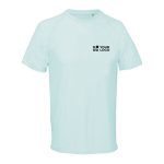 T-shirt de poliéster reciclado transpirável SOL'S cor azul desbotado vista principal