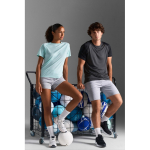 T-shirt de poliéster reciclado transpirável SOL'S cor cinzento topo