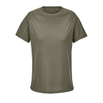 T-shirt de poliéster reciclado transpirável para mulher SOL'S cor verde militar